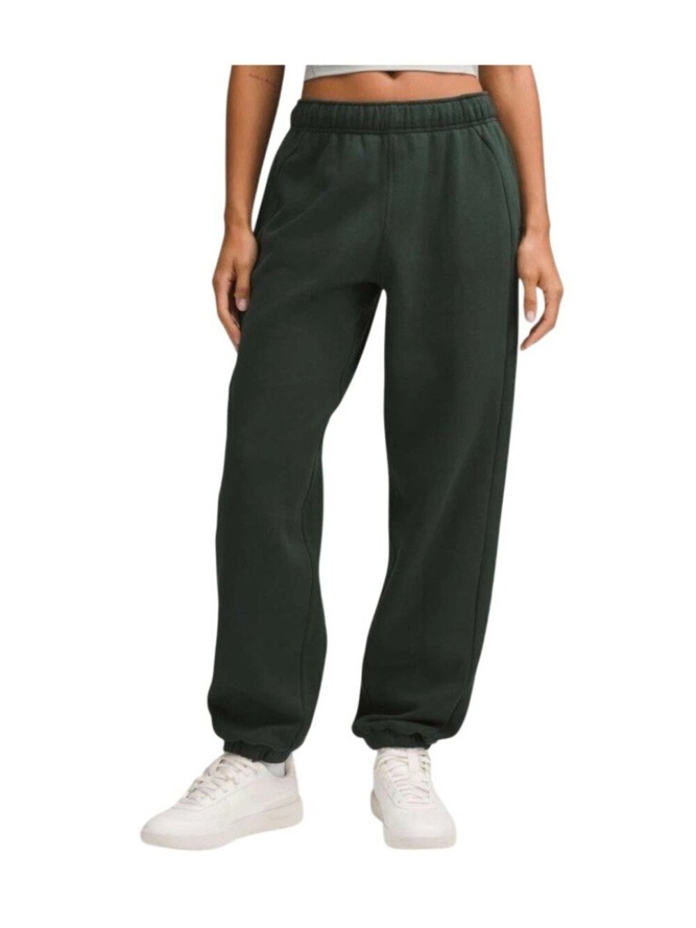LULULEMON Scuba Mid Rise Oversized Jogger Pants Sweatpants Women’s Sz S Green